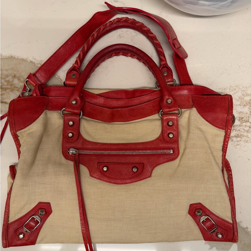 Balenciaga City bag - Linen & Leather